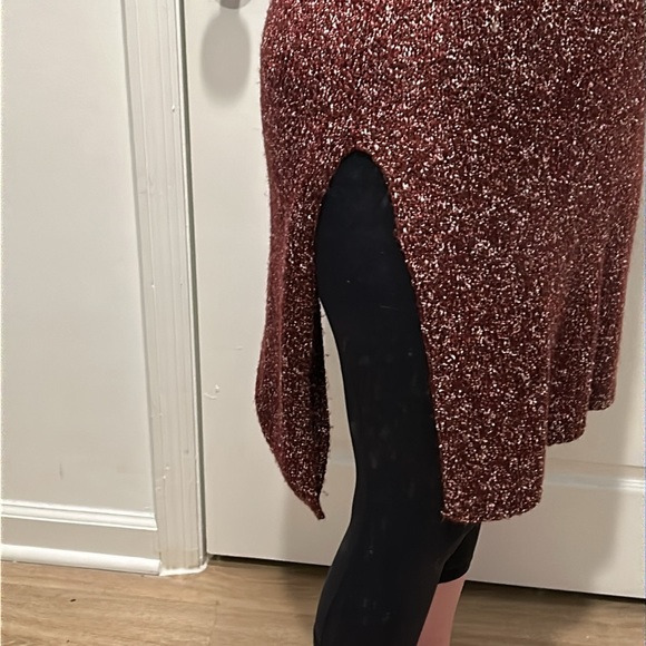 Sweater tunic in maroon - Picture 4 of 8